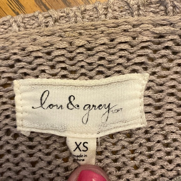 Lou & Grey Drape Front Cardigan Sweater Size XS - Picture 5 of 6